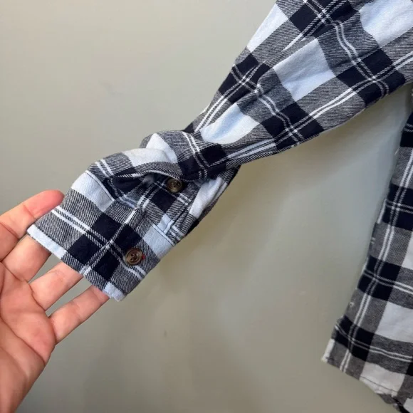 ✨3/$20✨ Art Class Boy’s Blue Plaid  Long Sleeve Button Down Shirt. NWT Small 6/7 - Picture 5 of 11